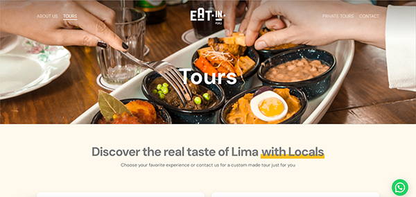 Diseño Web para Eat IN Perú